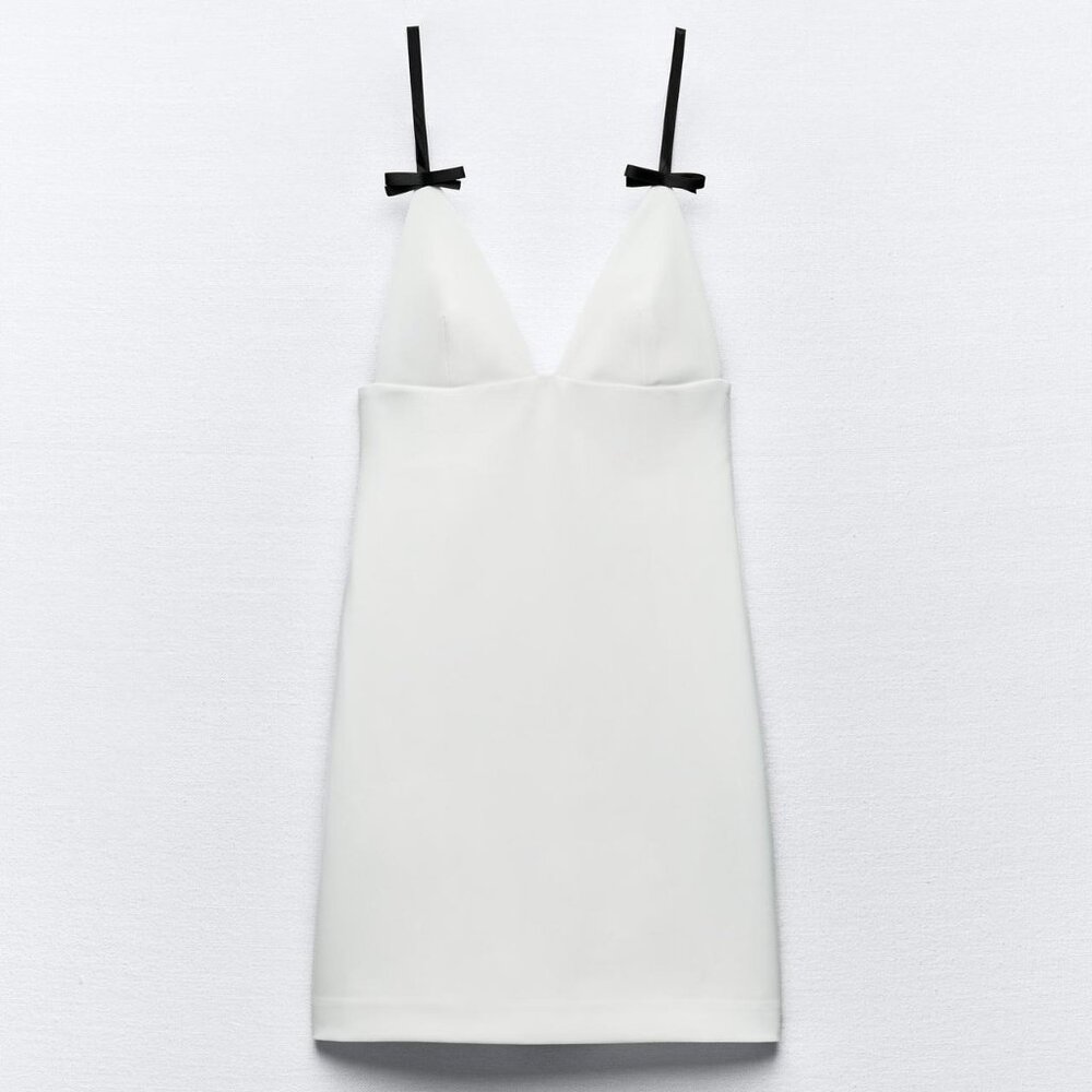 ZARA NWT SHORT DRESS WITH BOWS - Bloggers Fav